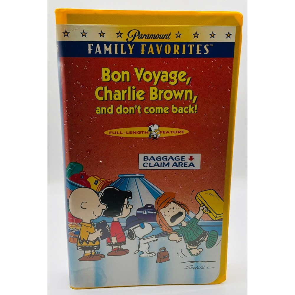 Bon Voyage Charlie Brown And Don't Come Back 1980 VHS Clamshell Case